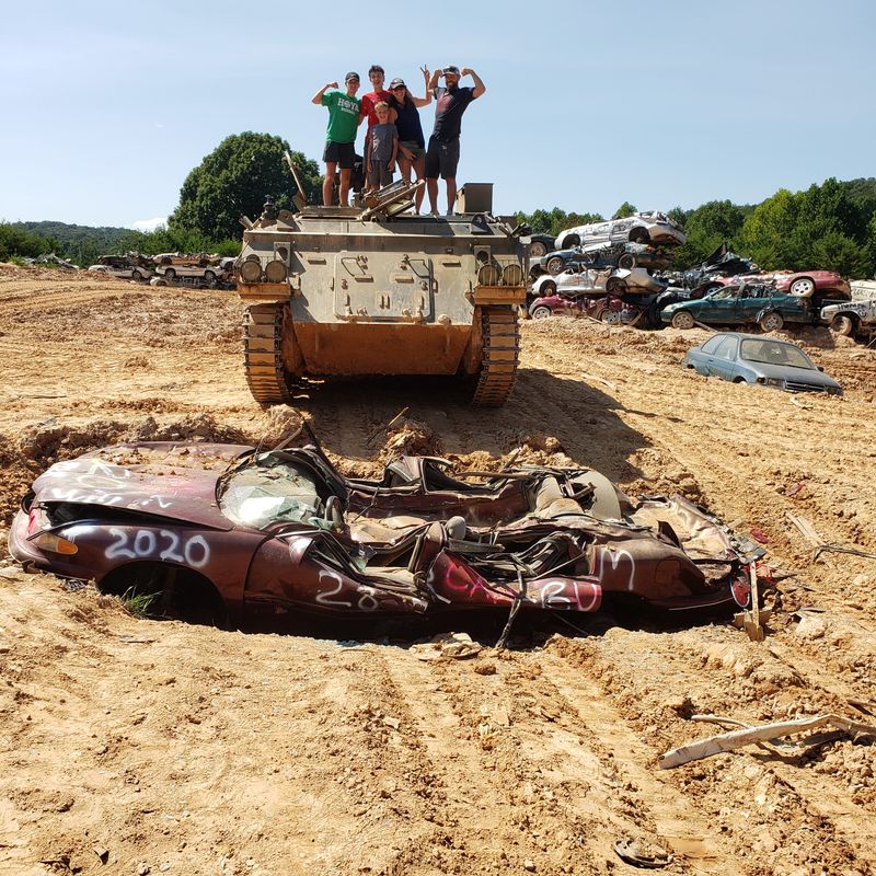 Crush Cars Under Tank Treads