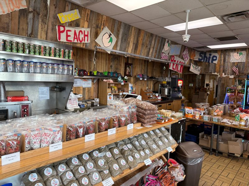 Fresh Peaches from a Roadside Stand