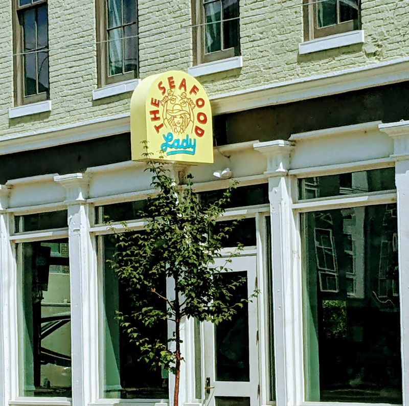 Crispy Haddock Sandwich At The Seafood Lady