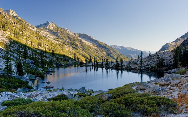 Trinity Alps And Scott Mountains Create A Dramatic Wilderness Setting