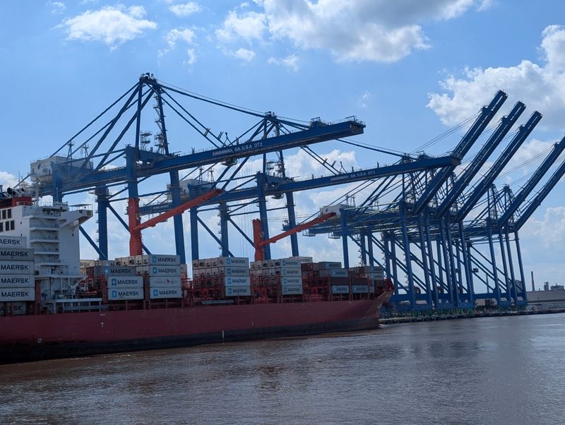 Container Ships at the Port of Savannah