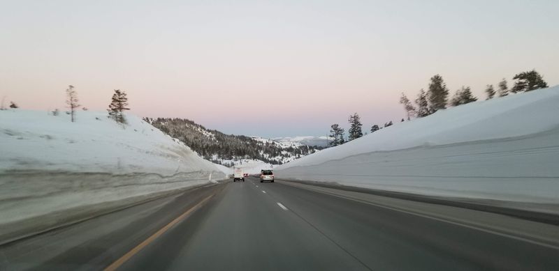 This Northern California Highway Is Noted For Its Scenic Yet Dangerous Reputation - Decor Hint Heavy Snowfall Dominates Winter Months