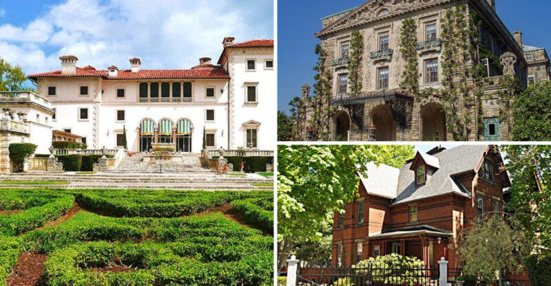 Inside 11 Historic Brick Mansions Created By America’s Wealthiest Dynasties (One In Massachusetts Will Astonish You)