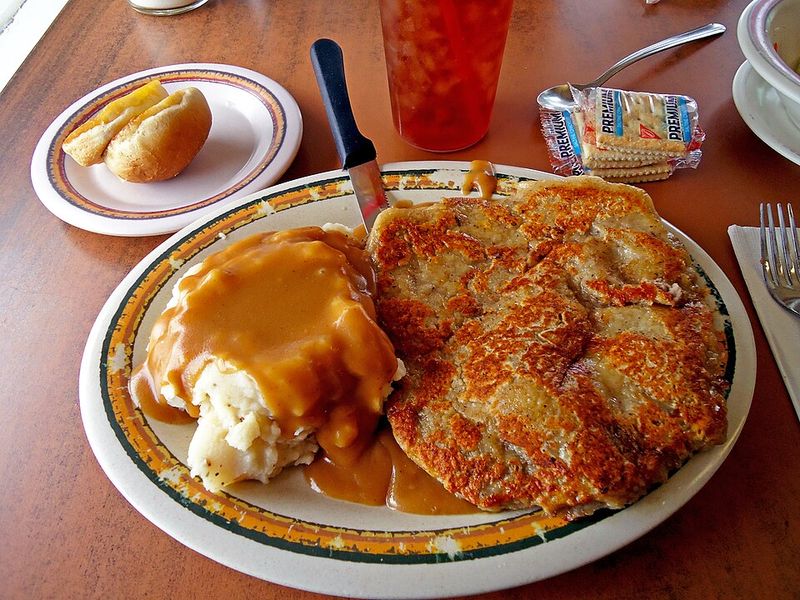 Chicken Fried Steak With Cream Gravy