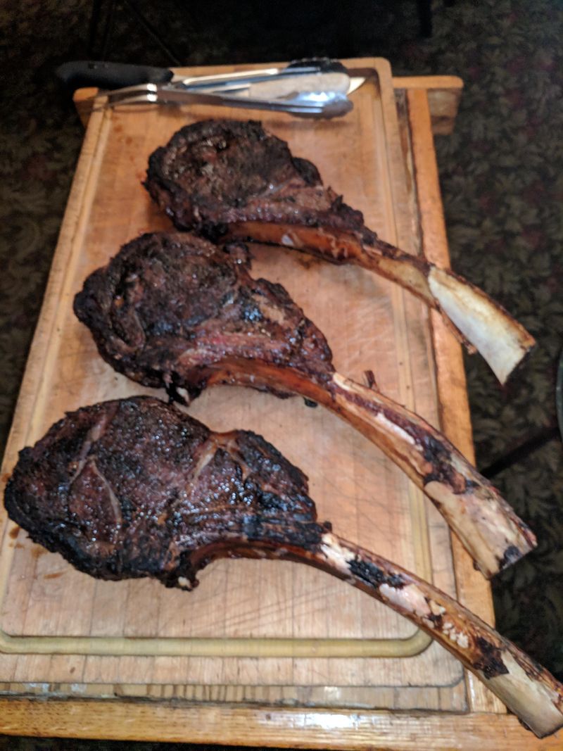 Tomahawk Ribeye Carved Tableside For Drama