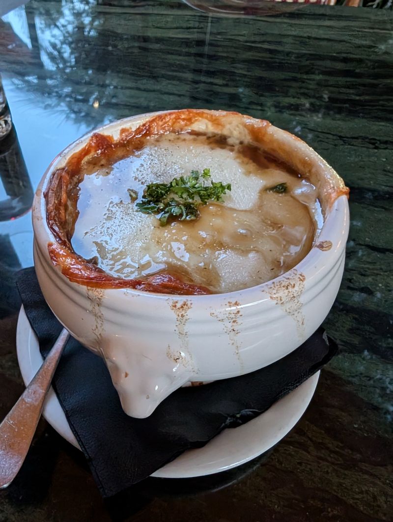 French Onion Soup At Brasserie Du Monde