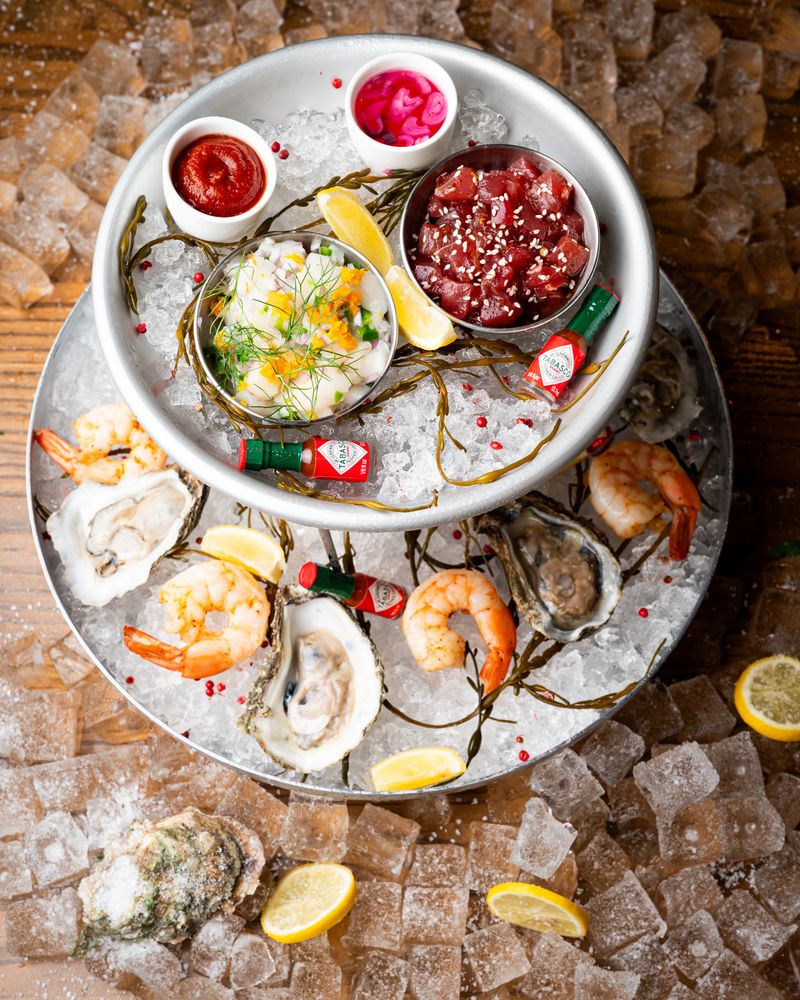 Shrimp and Grits at a Coastal Restaurant