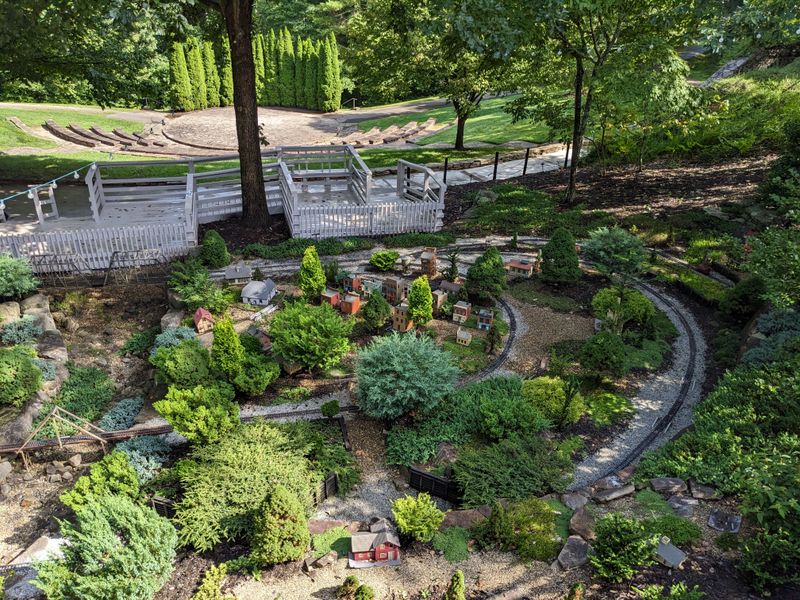 This North Carolina Garden Feels Like A Lush Escape From Reality - Decor Hint Rocky Cove Railroad Delighting Young Engineers
