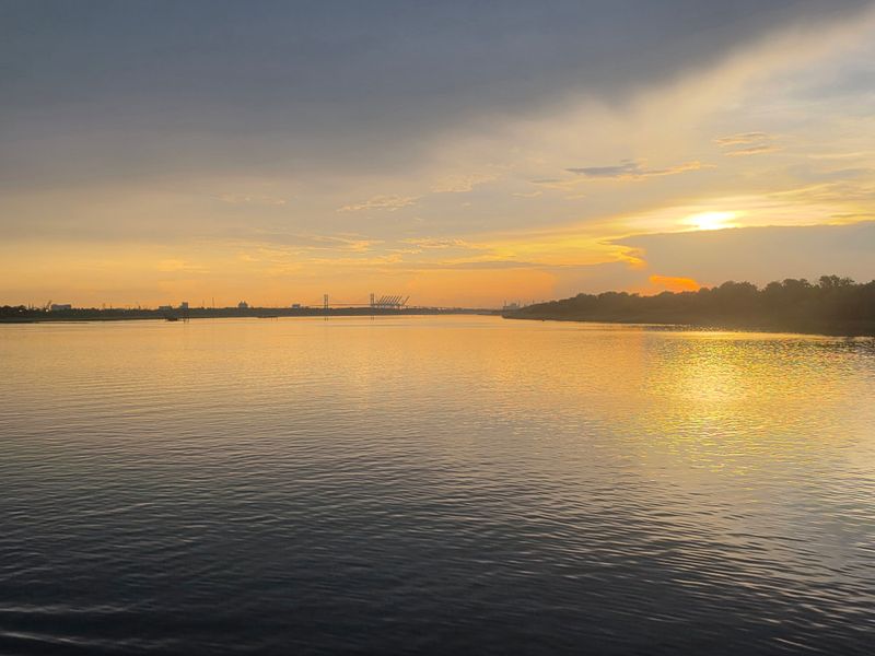 Sunset Over the Water