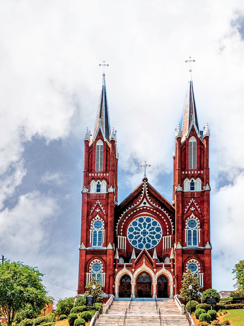 St Joseph Catholic Church In Macon Georgia Looks Like Something From Harry Potter - Decor Hint Towering Gothic Spires That Touch The Sky