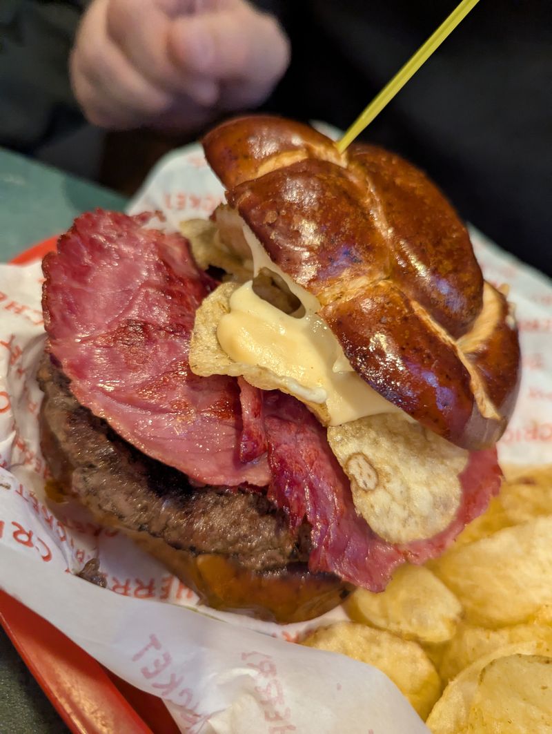 The Massive 983 Big Cheesy Burger