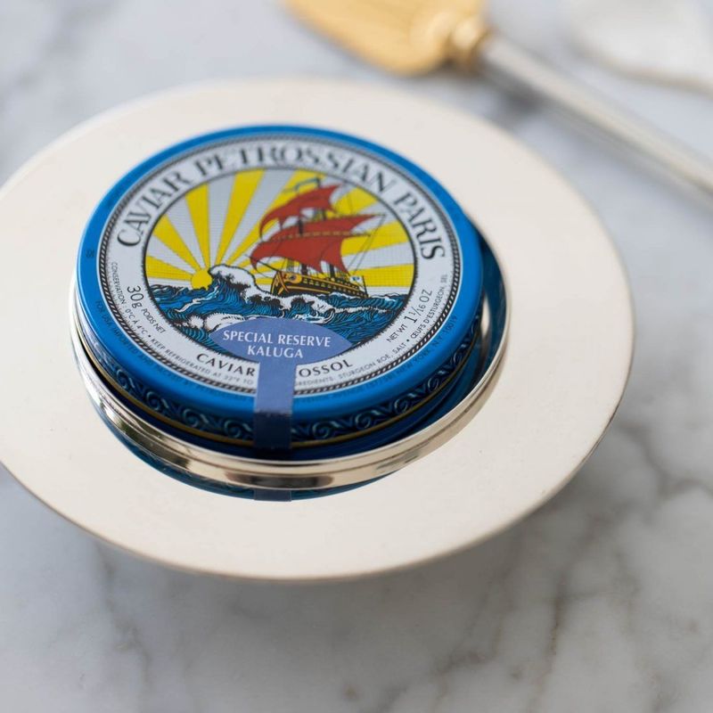 Premium Caviar Tins At Petrossian West Hollywood