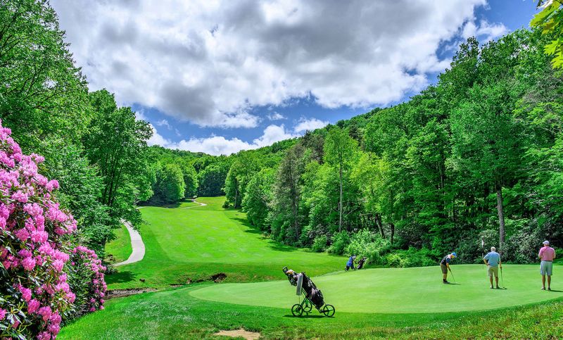 Golf Course Carved Into Mountain Terrain