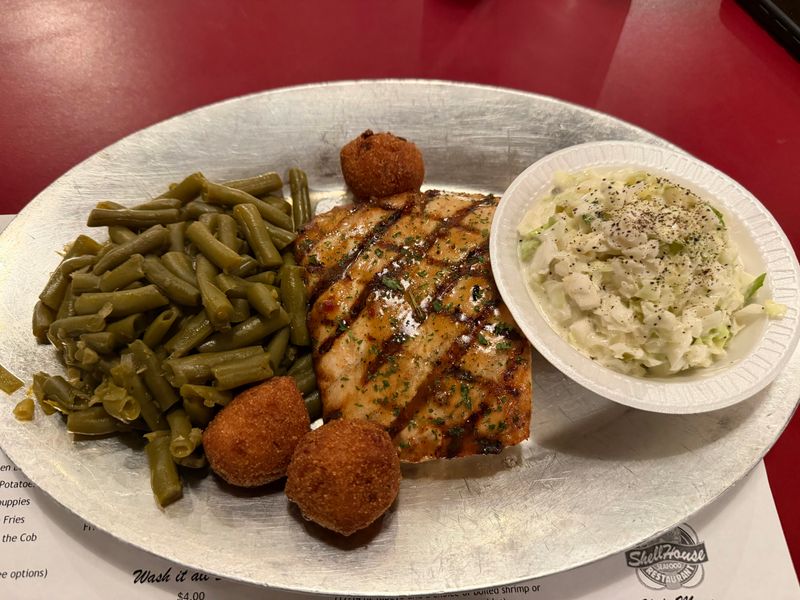 Grilled Salmon With Lemon Butter Glaze