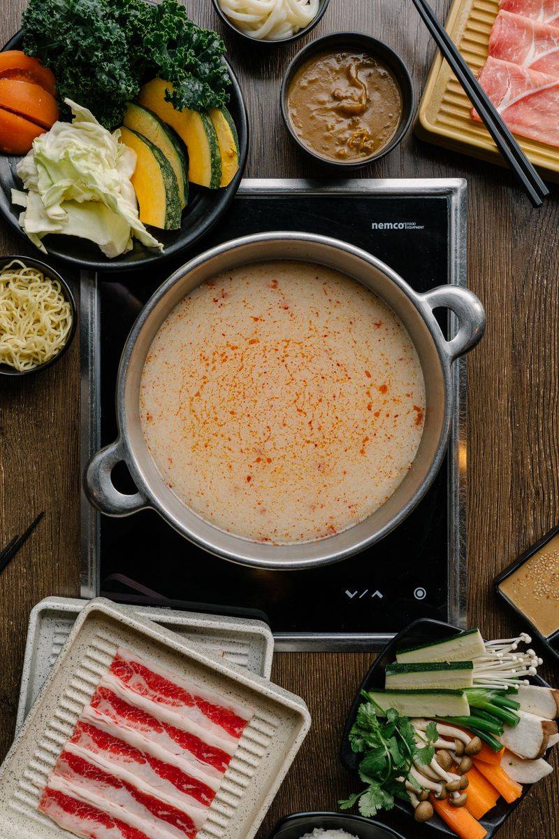 This California All-You-Can-Eat Buffet Is A Must-Visit For Hungry Locals - Decor Hint Four Distinct Broth Options