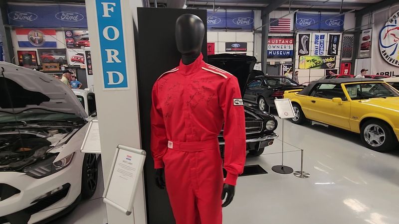 Museum Store With Mustang-Themed Merchandise