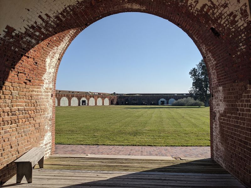 Fort Pulaski Located Near Savannah Georgia Was Completed In 1847 As A Coastal Defense Fort - Decor Hint Picnicking and Outdoor Recreation on the Grounds