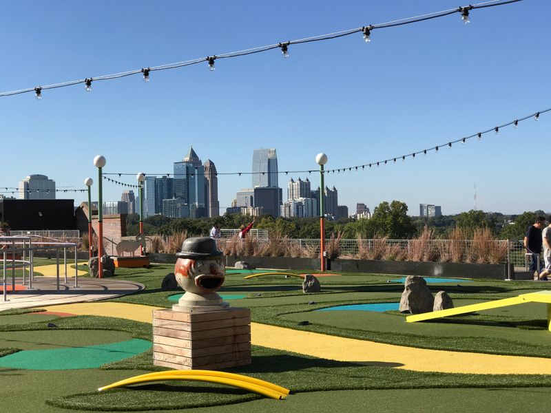 Ride A Three-Story Slide Above Atlanta Georgia At This Rooftop Carnival Attraction - Decor Hint Convenient Midtown Location