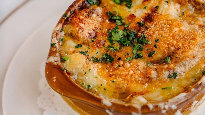Georgia Locals Are Obsessed With The Mouth-Watering French Onion Soup At This Charming Restaurant - Decor Hint That Legendary French Onion Soup Everyone Raves About