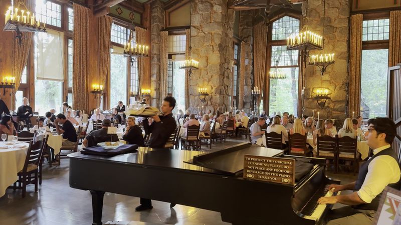 Live Piano Music During Dinner Service