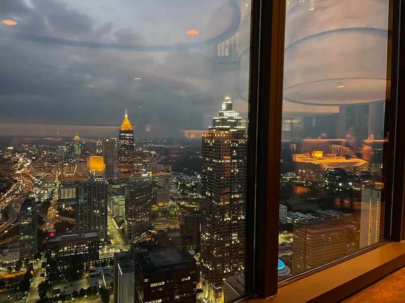 Take A Glass Elevator To This Atlanta Georgia Restaurant Inside The Once-Tallest Hotel In The World - Decor Hint A Piece of Atlanta History Since 1977