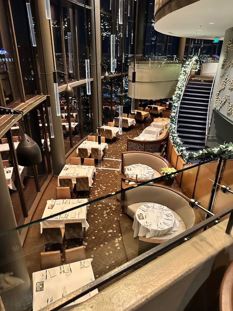 Take A Glass Elevator To This Atlanta Georgia Restaurant Inside The Once-Tallest Hotel In The World - Decor Hint Three Distinct Levels, Three Different Vibes