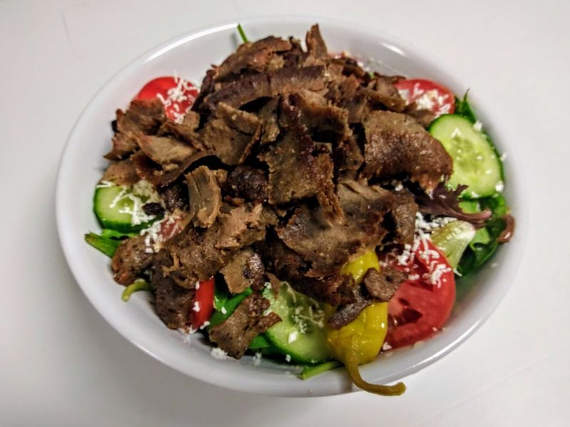 The Greek Salad Uses Real Ingredients