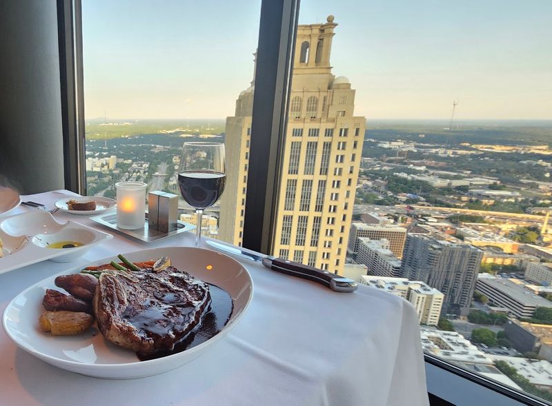 Take A Glass Elevator To This Atlanta Georgia Restaurant Inside The Once-Tallest Hotel In The World - Decor Hint The Romantic Setting That Delivers Every Time