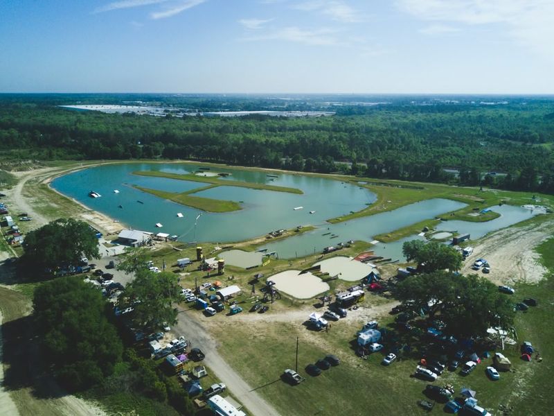 Night Riding Under Stadium Lights