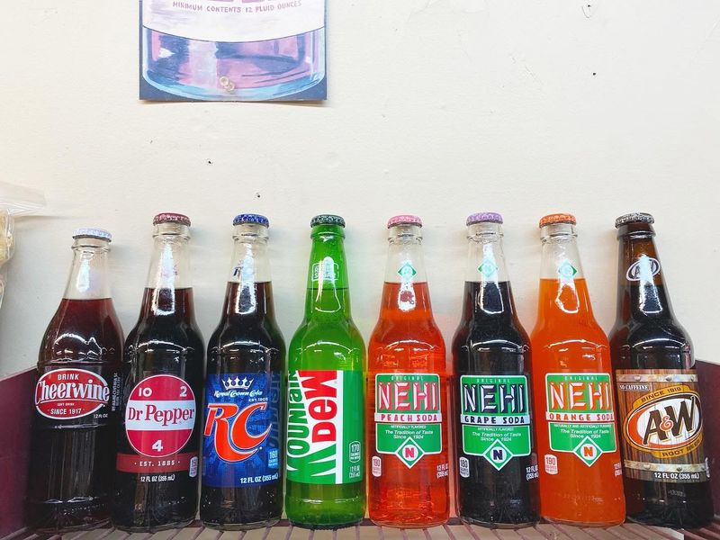 Glass Bottle Sodas From Another Era