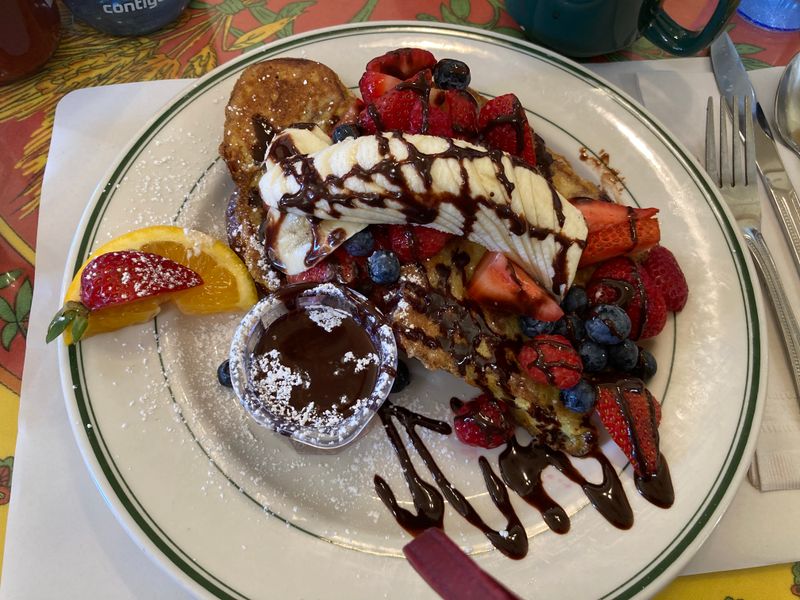 Chocolate Cinnamon French Toast With Seasonal Berries