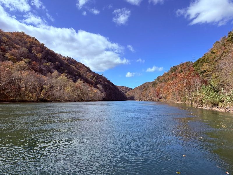 North Carolina's Reservoir And The Ghost Towns Beneath Its Surface - Decor Hint Fall Colors Transform The Surrounding Mountains