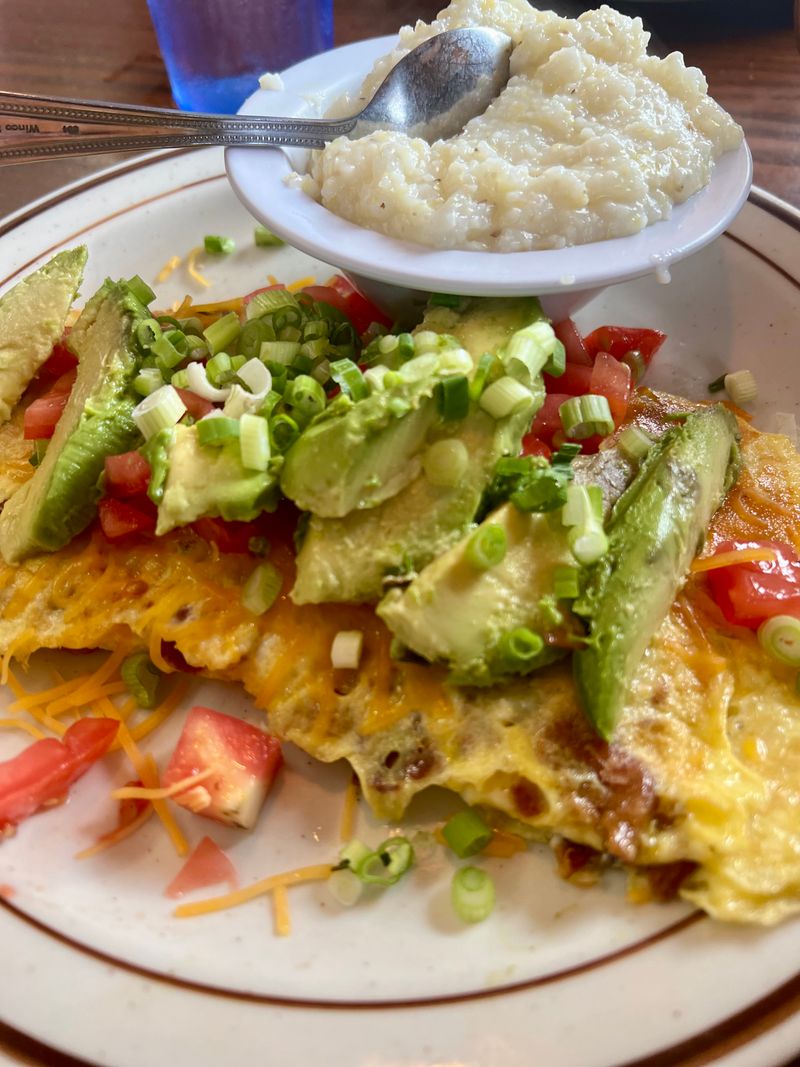 This North Carolina Tiny Restaurant Is A Must-Visit For Breakfast Omelets This Month - Decor Hint Greek Influences Shine In Unexpected Ways