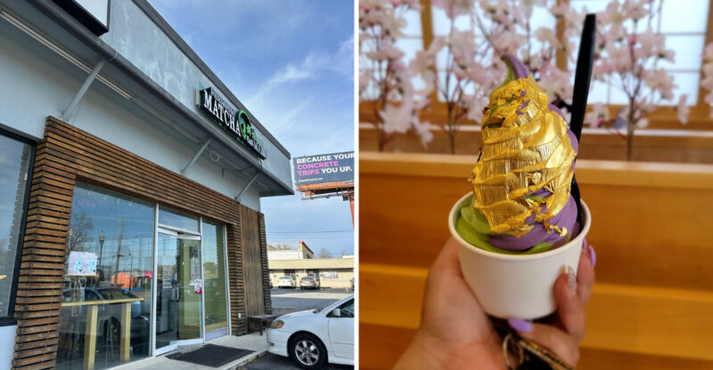 This Atlanta Georgia Cafe Sells A Golden Shogun Ice Cream Topped With Real 24K Gold Flakes