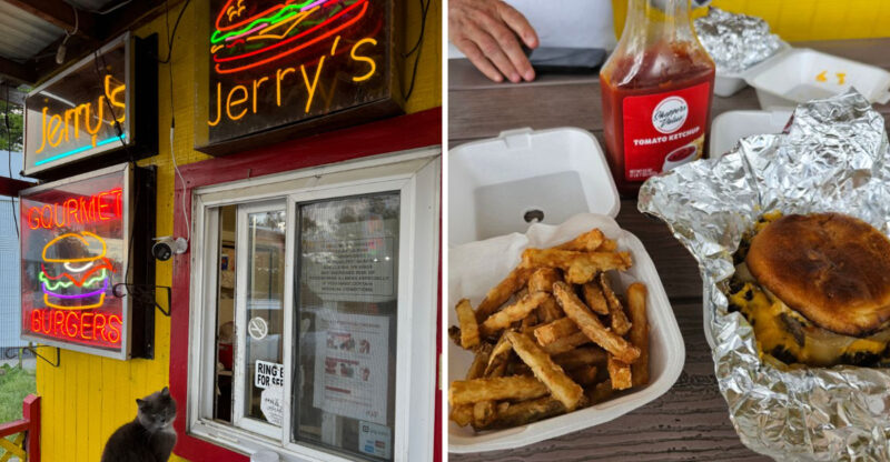 This Hidden Villa Rica Burger Shack Serves Epic Half Pound Burgers From A Gas Station Parking Lot