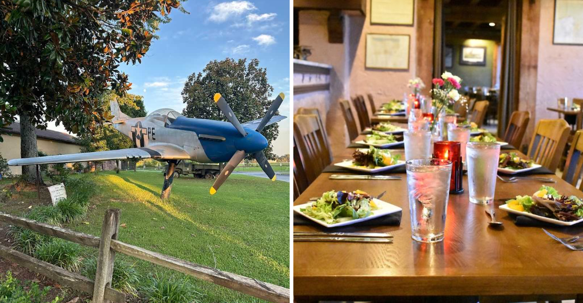 This Incredible WWII Themed Restaurant In Atlanta Lets You Eat Next To An Active Airport Runway - Decor Hint