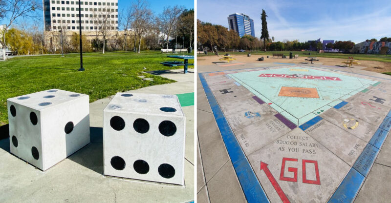 This Life Size Monopoly Game In San Jose, California Is Even More Beautiful In Spring