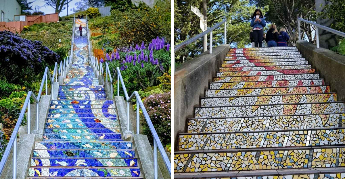 This San Francisco California Staircase Turns Every Step Into A Colorful Work Of Art 2 - Decor Hint