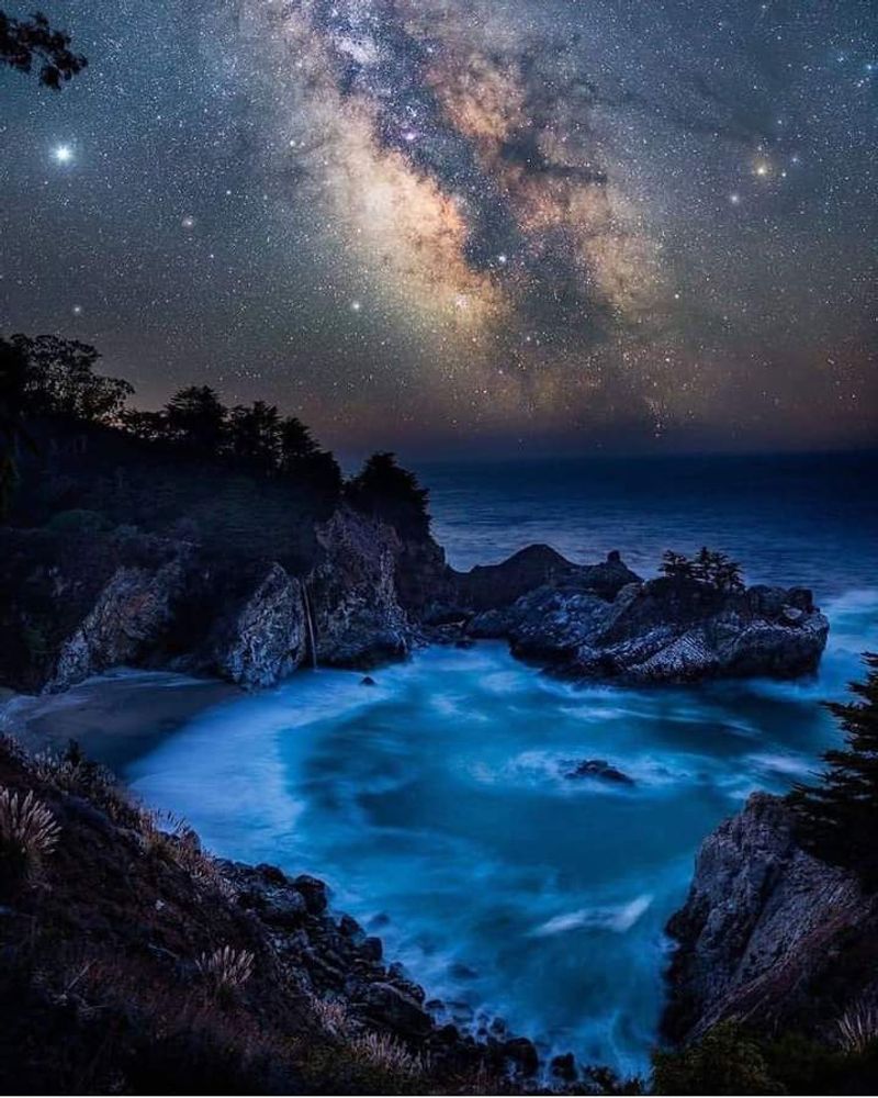 McWay Falls Cascades Into The Ocean