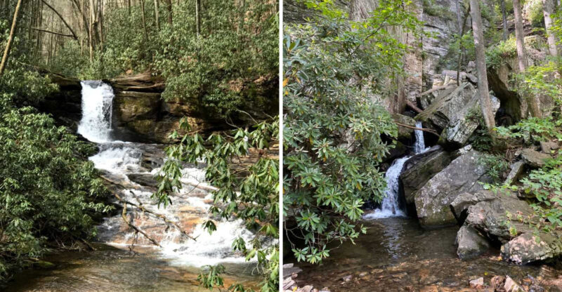 This Unassuming Georgia Trail Hides A Waterfall That Flows Directly Through A Massive Cliff