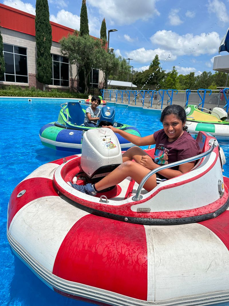 Splashing Bumper Boat Battles