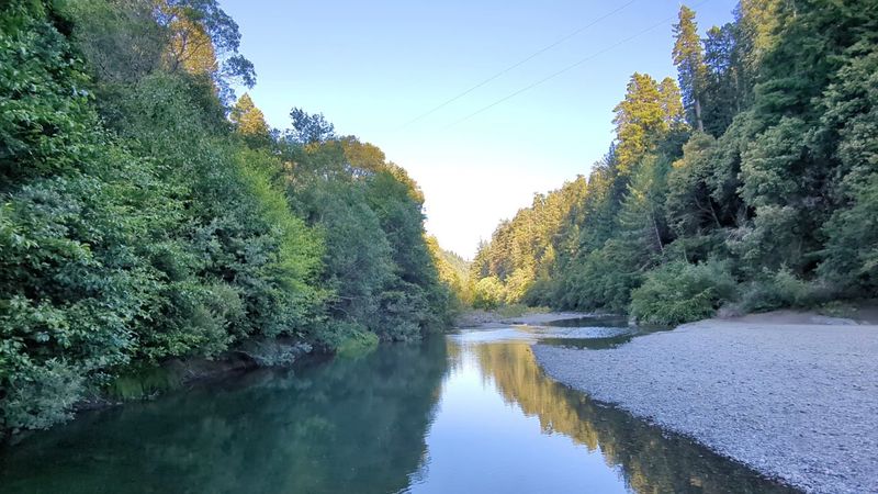 Fishing And Swimming In The Van Duzen River