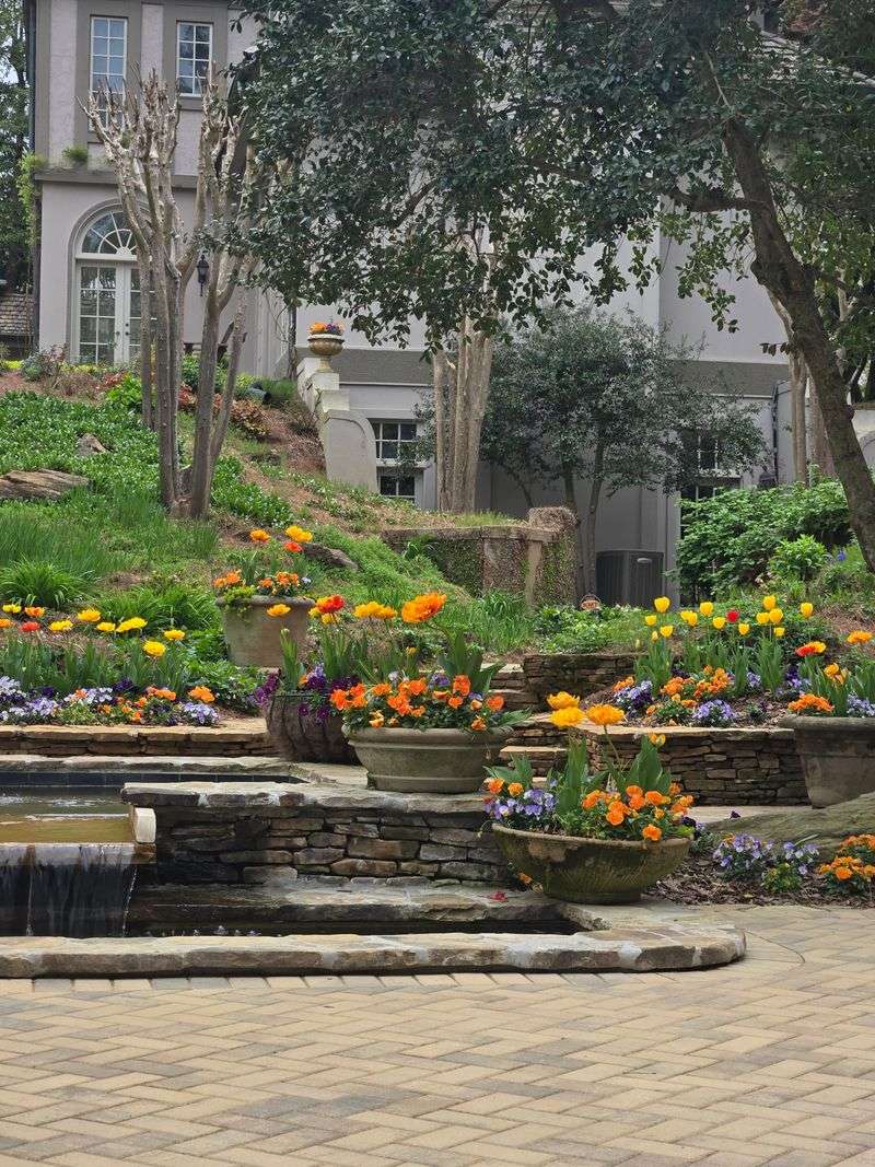 Terrace Gardens Feature Cascading Blooms
