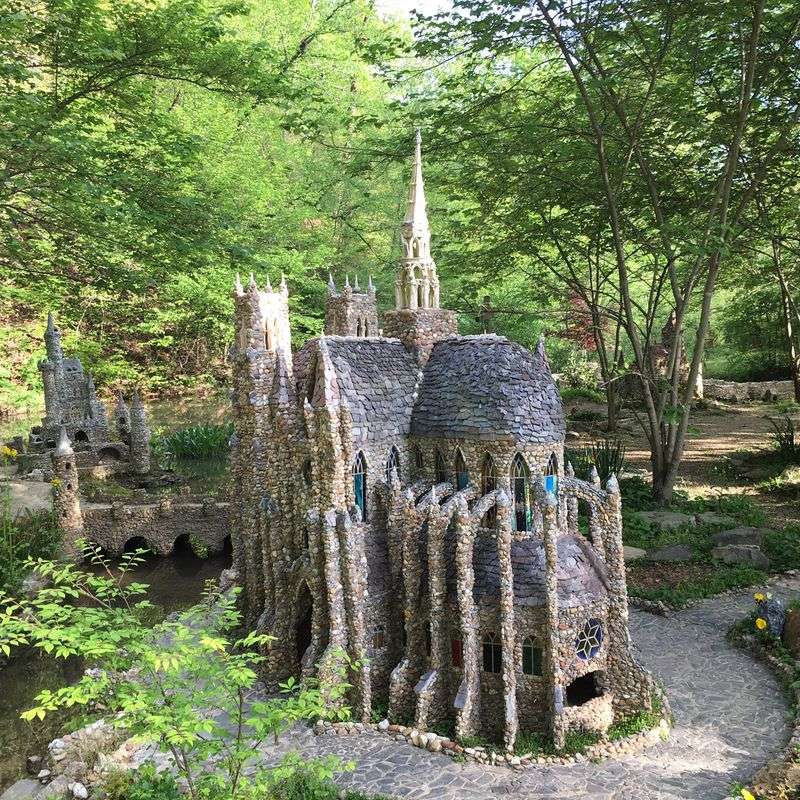 Intricate Stone Bridges Connecting Tiny Worlds