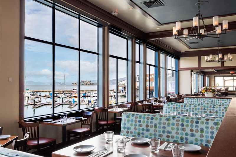 Views Of The Golden Gate Bridge And Alcatraz From Your Table