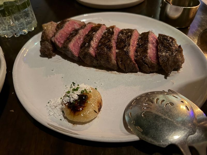 People Are Raving Over The Mouth-Watering Steaks At This Art Deco Restaurant In California - Decor Hint Wood-Fire Grilled Steaks On The Menu