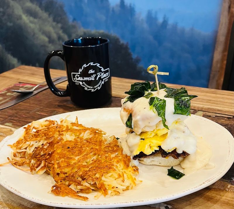 This Log Cabin Restaurant In Blairsville, Georgia Serves Incredibly Flaky Biscuits And A Legendary Sausage Gravy - Decor Hint Made-from-Scratch Buttermilk Biscuits
