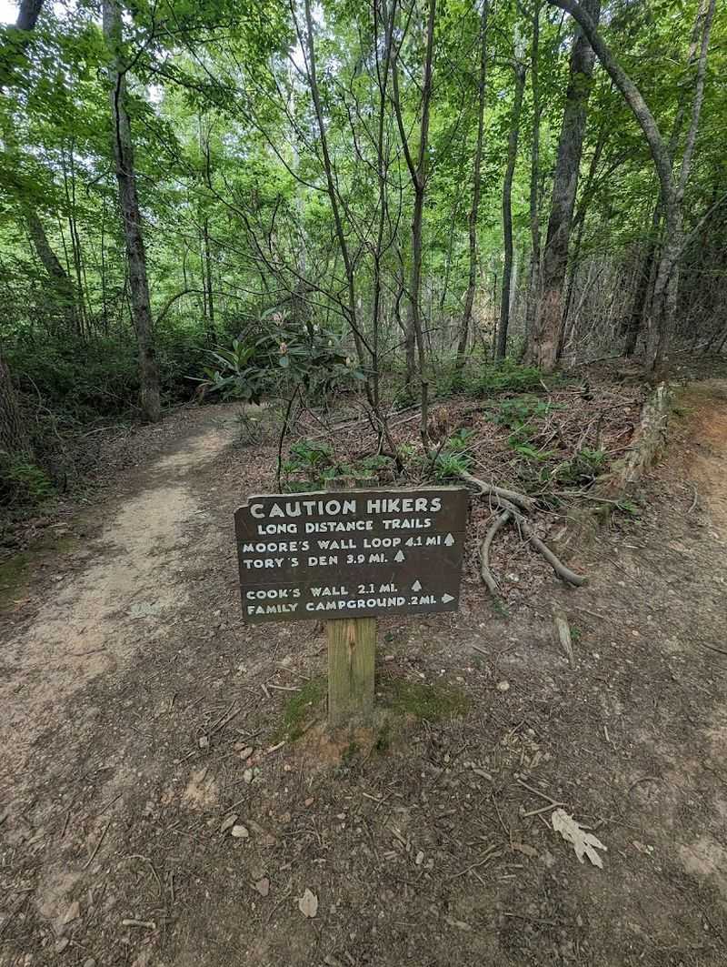 Moore's Wall Loop Trail, Hanging Rock State Park