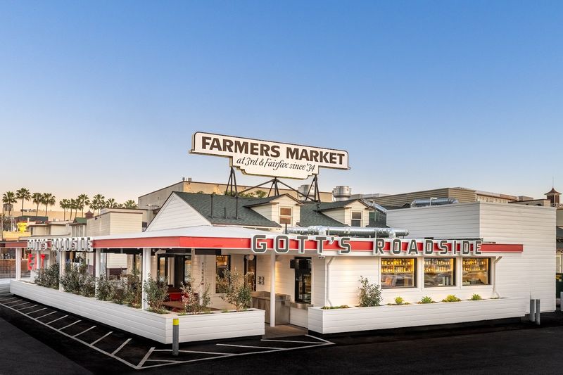 Beloved Northern California Roadside Burger Stand Opened Its First L.A. Location At The Grove - Decor Hint The Location Inside The Original Farmers Market