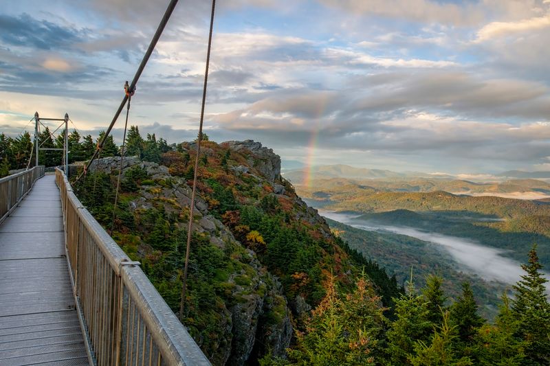 Walk Across The Mile High Swinging Bridge